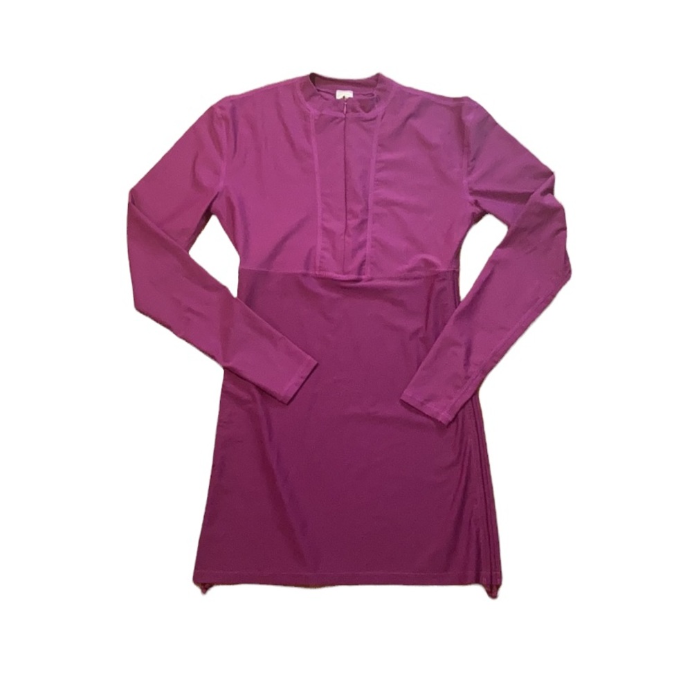 Sailbee Purple Long Sleeve Swim Dress 1/4 Zip Pullover